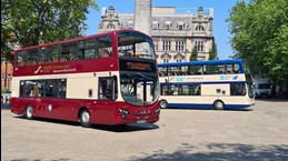 New Maroon and Cream and Blue And Cream Preston Heritage liveries.